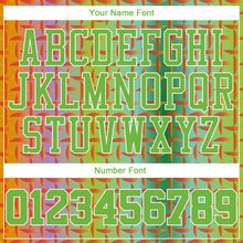 Load image into Gallery viewer, Custom Purple Neon Green-White 3D Pattern Design Authentic Baseball Jersey