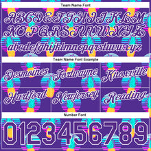 Load image into Gallery viewer, Custom Purple Purple-White 3D Pattern Design Pineapples Authentic Basketball Shorts
