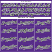 Load image into Gallery viewer, Custom Purple Black-White Authentic Sleeveless Baseball Jersey