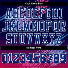 Load image into Gallery viewer, Custom Purple Royal-Pink Round Neck Sublimation Basketball Suit Jersey