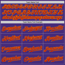 Load image into Gallery viewer, Custom Purple Red-Gold Authentic Baseball Jersey