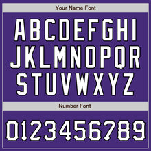 Load image into Gallery viewer, Custom Purple Neon Green White-Black Authentic Baseball Jersey