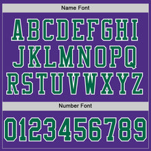 Load image into Gallery viewer, Custom Purple Kelly Green-White Mesh Authentic Football Jersey