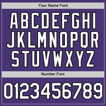Load image into Gallery viewer, Custom Purple White-Black Performance T-Shirt