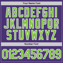 Load image into Gallery viewer, Custom Purple Neon Green-White Performance T-Shirt