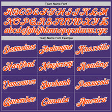 Load image into Gallery viewer, Custom Purple Orange-White Performance T-Shirt