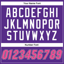 Load image into Gallery viewer, Custom Purple Pink-Black Authentic Baseball Jersey
