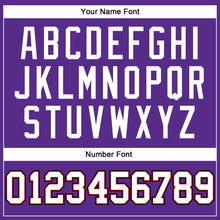 Load image into Gallery viewer, Custom Purple White Red-Black Authentic Throwback Basketball Jersey