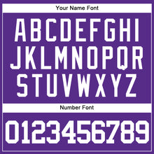 Load image into Gallery viewer, Custom Purple White Authentic Baseball Jersey