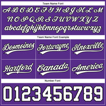 Load image into Gallery viewer, Custom Purple White-Black Authentic Basketball Shorts