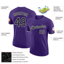 Load image into Gallery viewer, Custom Purple Black-White Performance T-Shirt