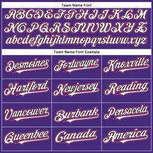 Load image into Gallery viewer, Custom Purple Pink-Black Authentic Baseball Jersey