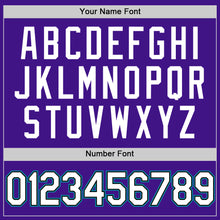 Load image into Gallery viewer, Custom Purple Black-Teal Authentic Throwback Baseball Jersey