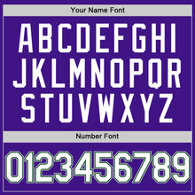 Load image into Gallery viewer, Custom Purple Green-Gray Authentic Throwback Baseball Jersey