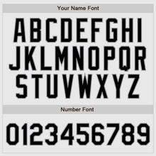 Load image into Gallery viewer, Custom White Black Pinstripe Black-Gray Authentic Raglan Sleeves Baseball Jersey