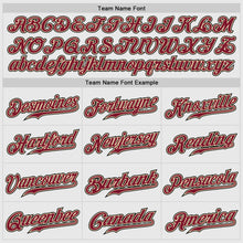 Load image into Gallery viewer, Custom White Black Pinstripe Crimson-Black Authentic Raglan Sleeves Baseball Jersey