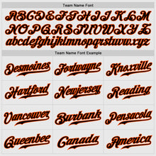 Load image into Gallery viewer, Custom White Orange Pinstripe Black-Orange Authentic Raglan Sleeves Baseball Jersey