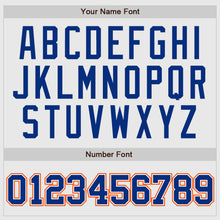 Load image into Gallery viewer, Custom White Orange Pinstripe Royal-Orange Authentic Raglan Sleeves Baseball Jersey