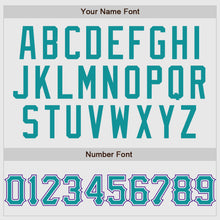 Load image into Gallery viewer, Custom White Purple Pinstripe Teal-Purple Authentic Raglan Sleeves Baseball Jersey