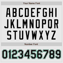 Load image into Gallery viewer, Custom White Kelly Green Pinstripe Black-Kelly Green Authentic Raglan Sleeves Baseball Jersey