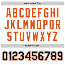 Load image into Gallery viewer, Custom White Black-Orange Authentic Raglan Sleeves Baseball Jersey