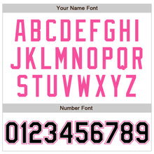 Load image into Gallery viewer, Custom White Black-Pink Authentic Raglan Sleeves Baseball Jersey