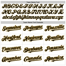 Load image into Gallery viewer, Custom White Old Gold-Black Authentic Raglan Sleeves Baseball Jersey