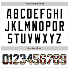 Load image into Gallery viewer, Custom White Vintage USA Flag-Black Authentic Raglan Sleeves Baseball Jersey