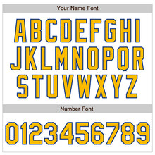 Load image into Gallery viewer, Custom White Gold-Royal Authentic Raglan Sleeves Baseball Jersey