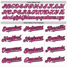 Load image into Gallery viewer, Custom White Pink-Black Authentic Raglan Sleeves Baseball Jersey