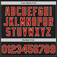 Load image into Gallery viewer, Custom Black Red-Cream Authentic Raglan Sleeves Baseball Jersey