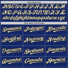 Load image into Gallery viewer, Custom Royal Cream-Black Authentic Raglan Sleeves Baseball Jersey