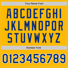 Load image into Gallery viewer, Custom Gold Royal-White Authentic Raglan Sleeves Baseball Jersey