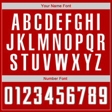 Load image into Gallery viewer, Custom Red White-Gray Authentic Baseball Jersey