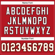 Load image into Gallery viewer, Custom Red White-Orange Mesh Authentic Football Jersey