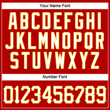 Load image into Gallery viewer, Custom Red White-Gold Authentic Sleeveless Baseball Jersey