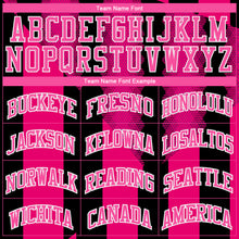 Load image into Gallery viewer, Custom Red Pink-Black Round Neck Sublimation Basketball Suit Jersey