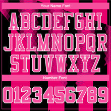 Load image into Gallery viewer, Custom Red Pink-Black Round Neck Sublimation Basketball Suit Jersey