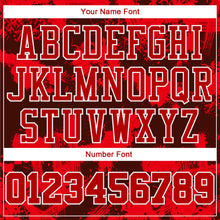 Load image into Gallery viewer, Custom Red Red-Black Round Neck Sublimation Basketball Suit Jersey