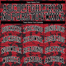 Load image into Gallery viewer, Custom Red Black-White Round Neck Sublimation Basketball Suit Jersey