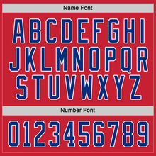 Load image into Gallery viewer, Custom Red Royal-White Hockey Jersey