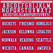 Load image into Gallery viewer, Custom Red Royal-White Mesh Authentic Football Jersey