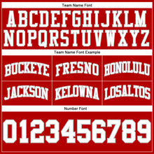 Load image into Gallery viewer, Custom Red White-Gray Authentic Throwback Basketball Shorts