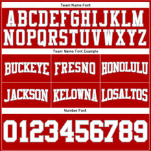 Load image into Gallery viewer, Custom Stitched Red White-Gray Football Pullover Sweatshirt Hoodie