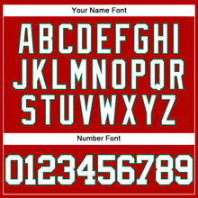 Load image into Gallery viewer, Custom Red White-Kelly Green Authentic Baseball Jersey