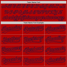 Load image into Gallery viewer, Custom Red White-Royal Authentic Throwback Baseball Jersey