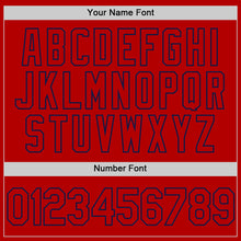 Load image into Gallery viewer, Custom Red White-Royal Authentic Throwback Baseball Jersey