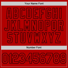 Load image into Gallery viewer, Custom Red White Authentic Throwback Baseball Jersey