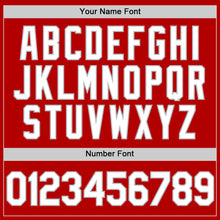 Load image into Gallery viewer, Custom Red White-Gray Authentic Throwback Baseball Jersey