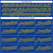 Load image into Gallery viewer, Custom Royal Royal-Gold Authentic Baseball Jersey
